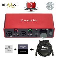 [Tặng Cable] Focusrite Scarlett 2i2 Gen 3 Sound Card Âm Thanh - Focus USB Audio SoundCard (3rd - Gen3)