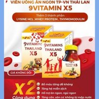 Tăng Cân 9 Vitamin TP X5 Thái Lan Mẫu Mới Hộp 100 Viên Giúp Tăng Cân An Toàn Hiệu Quả