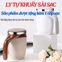 [Tặng Cáp Sạc] Ly Tự Khuấy Pha Trà Đồ Uống Lõi Inox 304 Sài Pin Sạc OKBOSS- Cốc Khuấy Tự Động Pha Ca Phê