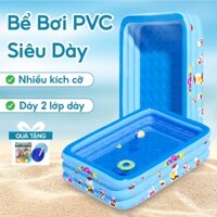 (Tặng câu cá) Bể bơi cho trẻ em hồ bơi cho bé phao bơi cho bé bể bơi cho bé 2-3 tầng