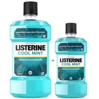[TẶNG CHAI 250ML] NƯỚC SÚC MIỆNG LISTERINE COOL MINT CHAI 750ML - KM SYNTHETIC