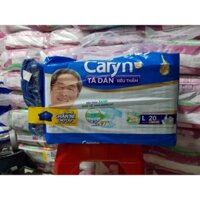 (Tặng chăn) combo 2 tã dán người lớn caryn L 20 miếng vòng hong 68-122cm tã dán người già