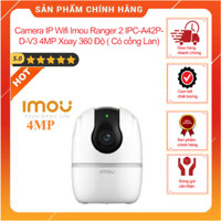 [TẶNG CHÂN ĐẾ]Camera IP Wifi Imou Ranger 2 IPC-A42P-D-V3 4MP Xoay 360 Độ ( Có cổng Lan)-BH 2 NĂM