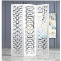 (Tặng chân đứng) Vách ngăn bình phong hình quạt xòe phong thủy, hiện đại (Chỉ bán từ 2 tấm- Như ảnh Bìa là Bộ 3 tấm)