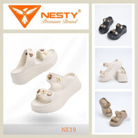 [Tặng CHARM 3D] DÉP HAI QUAI ĐẾ CAO ĐÚC NGUYÊN KHỐI THƯƠNG HIỆU NESTY MÃ NE19