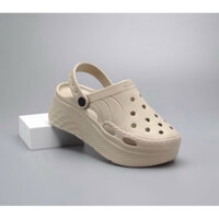 [Tặng Charm] [NE18] Dép crocs nguyên khối Nesty đế cao 6cm với ba màu cơ bản