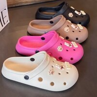 [TẶNG CHARM NGẪU NHIÊN] Crocs Sục Size Người Lớn, Dép Unisex Màu Sắc Đa Dạng Thoáng Khí Êm Ái H001