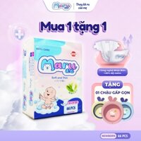 [TẶNG CHẬU GẤP GỌN] Combo Bỉm Quần Maru cho bé Tã Dán tinh chất trà xanh mềm mịn thoáng mát