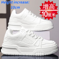 [Tăng Chiều Cao 10cm] Giày Nam Trắng Tăng Chiều Cao Giày Nam Hợp Thời Trang Phù Hợp Với Giày Đế Bằng Nam