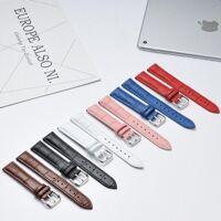 TẶNG CHỐT VÀ DỤNG CỤ THAY DÂYDây đồng hồ da các màu đủ size đảm bảo ảnh thật và giá rẻ nhất thị trường - Đen,12