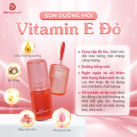 [TẶNG CỌ +GƯƠNG] Son Dưỡng Môi Vitamin E Đỏ Rosy, Dưỡng Môi khô, hỗ trợ giảm thâm, ngăn ngừa nứt nẻ môi giúp căng bóng
