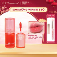 [TẶNG CỌ] Son Dưỡng Môi Vitamin E Đỏ Rosy Sweet Love, Hồng môi, Mềm môi, Hỗ Trợ Giảm Thâm Môi, Son Dưỡng