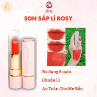 [TẶNG CỌ TÁN SON] Son Sáp Lì Rosy Sweet Love Không Chì, Son Lì Không Trôi, An Toàn Cho Mẹ Bầu