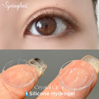 (Tặng COMBO B5 1.4-7.4)Lens không màu trong suốt 1 đến 8 độ Silicone Hydrogel 6 tháng | Kính áp tròng @spring.lens