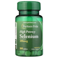Tăng cường hệ miễn dịch Puritan's Pride High Potency Selenium 200mcg 100 viên của Mỹ