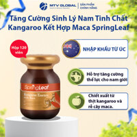 Tăng Cường Sinh Lý Nam Tinh Chất Kangaroo Kết Hợp Maca SpringLeaf 6000mg Của Úc (120 viên) - Mạnh Và Khỏe Như Kangaroo