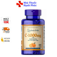 Tăng cường sức đề kháng với Puritan’s Pride Vitamin C 1000mg 100 viên