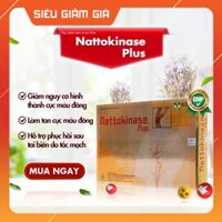 Tăng cường tuần hoàn, lưu thông máu lên não NATTOKINASE PLUS hộp 30 viên