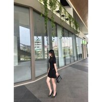 (Tặng đai) Váy dáng A chất liệu gold Japan cao cấp có độn vai Amor dress phong cách sang trọng - REN ATELIER