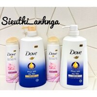 [Tặng] Dầu Gội/Dầu Xả Dove 650g Phục Hồi Hư Tổn (tặng khăn tắm cao cấp)