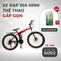 (TẶNG DẦU HÀN QUỐC) Xe Đạp Địa Hình Gấp Gọn Loại Lớn, Xe Đạp Toàn Thân Dễ Dàng Lắp Đặt Và Di Chuyển