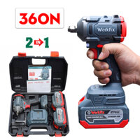 [Tặng Đầu Khẩu] Máy Bắn Bulong Workfix WF-IW360N Chính Hãng Không Chổi Than, Chuyên Siết Mở Ốc, Khoan Tường, Vặn Vít,...