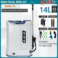 [TẶNG ĐẦY ĐỦ PHỤ KIỆN] BÌNH PHUN, BÌNH XỊT THUỐC SÂU CHÍNH HÃNG GGG. DUNG TÍCH 14L, 16L, 20L, ÁP LỰC SIÊU MẠNH