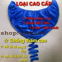 (tặng dây sỏ) Túi vệ sinh máy lạnh tốt nhất - vải dù cao cấp, riêng đuôi dài 6 mét, miệng rộng 1.7m