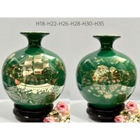 [TẶNG ĐẾ] Bình hút lộc Bát Tràng - Bình tài lộc gốm sứ, Bình phong thuỷ thuận buồm xuôi gió