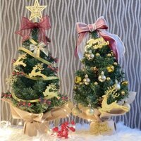 [Tặng Đèn] Cây thông để bàn trang trí thủ công decor nhà cửa giáng sinh noel nhiều mẫu CH36