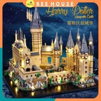 [Tặng Đèn] Đồ chơi xếp hình đồ chơi lắp ráp lâu đài Hogwarts Harry Potter mô hình trường học phép thuật cậu bé phù thủy