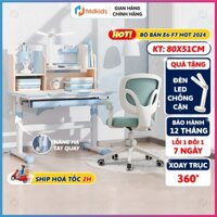 (Tặng đèn học + Hộp bút 3D) Bộ bàn ghế học sinh HTDkids E6, kết hợp với các mẫu ghế chống gù có gác chân tiện lợi