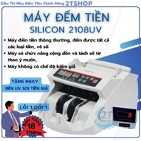 [TẶNG ĐÈN SOI TIỀN GIẢ] Máy đếm tiền Silicon 2108UV, máy đếm số lượng tờ , nhỏ gọn, nhập khẩu mới
