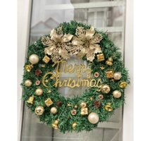 TẶNG ĐÈN - Vòng hoa 40cm Vòng nguyệt quế treo trang trí giáng sinh noel, giáng sinh V252