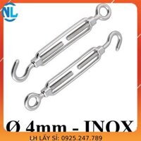 Tăng đơ dây cáp phi  4mm - 10mm  INOX cáp thép giá sỉ - phi 4mm