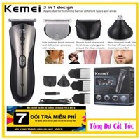 Tăng đơ _ Tông đơ cắt tóc kiêm cạo râu, tỉa lông mũi 3 trong 1 chính hãng Kemei 1407