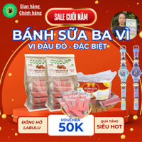 [Tặng Đồng Hồ] Bánh Sữa Ba Vì Ít Đường Đặc Biệt Vị Đậu Đỏ COBOVA Giàu Dinh Dưỡng Ba Vì MILK