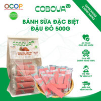 [Tặng Đồng Hồ] Bánh Sữa Vị Đậu Đỏ COBOVA Ít Đường Đặc Biệt Nguyên Đặc Sản Ba Vì Milk