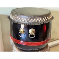 (Tặng dùi) Trống múa lân giá rẻ, trống múa lân sơn đóng đinh Trung Quốc mặt 50cm, giá tốt tận xưởng