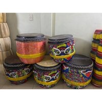 (Tặng dùi)Trống múa lân giá rẻ, trống múa lân da trâu trung thu, kích thước 50cmx50cm, giá tận xưởng