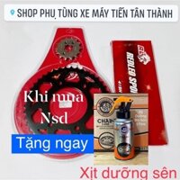 TẶNG dưỡng megacol  khi mua nhông sên đĩa Red Leo  snd ex135 ex150 winner sonic satria raider fi wave dr rs future