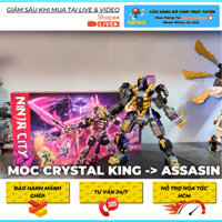 [Tặng File MOC] Mô hình đồ chơi lắp ráp Crystal King -> Ninja Blade, Mô hình đồ chơi ninjago cao cấp.