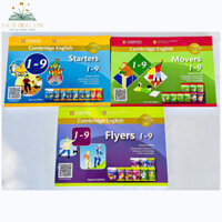 (Tặng file nghe và đáp án) Sách Cambridge Starters, Movers, Flyers - in gộp 1-9, Laser đẹp không lem