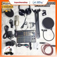 [tặng full phụ kiện] Combo Mic Thu Âm K200 + Sound Card K3000 + full phụ kiện livestream karaoke thu âm xịn sò bh 12th
