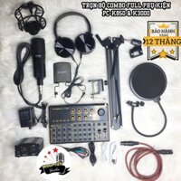 [tặng full phụ kiện] Combo Mic Thu Âm k850 + Sound Card K3000 + full phụ kiện livestream karaoke thu âm xịn sò bh 12th