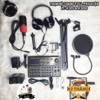 [tặng full phụ kiện + nguồn] Combo Mic Thu Âm K320 + Sound Card K3000 + full phụ kiện livestream karaoke thu âm cao cấp
