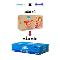 [Tặng Gấu Bông] Sữa pha sẵn Dielac Grow Plus Vinamilk - Thùng 48 Hộp - Chính hàng Vinamilk
