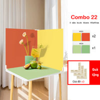 [Tặng giá đỡ và Tạp chí] Tấm Nền Pastel Hai Mặt Kích Thước 60X60Cm Phông Chụp Ảnh Sản Phẩm Phông Nền Background Pastel