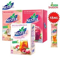 [Tặng gói Trà Hoa quả 12g] Combo 3 Hộp Trà NESTEA Gồm Các Vị Vải & Hương Hoa Lài, Hoa Quả Và Việt Quất & Hoa Atiso Đỏ