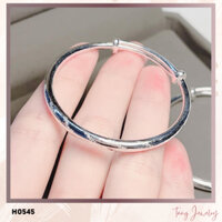 TANG H0545 - Vòng bạc ta chạm chéo dành cho bé